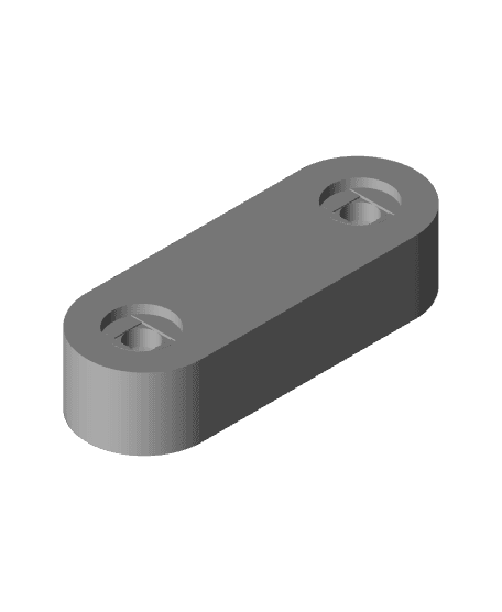 Sliding Dovetail Wall Mount 2.5 Looser Fit.stl 3d model