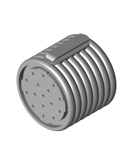 Twist Lock Wall Poppy Pot 4.5.stl 3d model