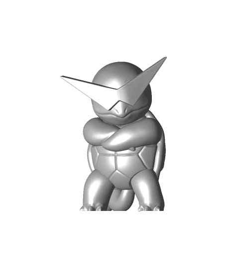 Squirtle with shades.stl 3d model