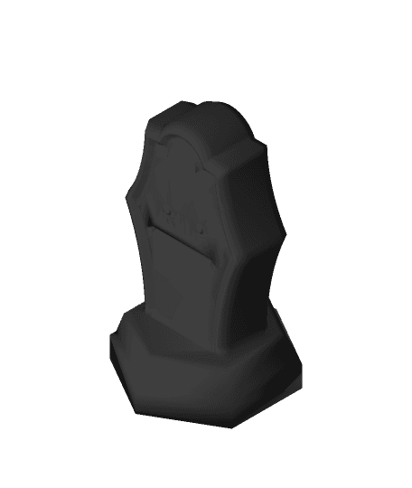 Grave Fountain Top - RIP.3mf 3d model