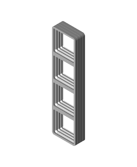 1 x 4 - 4 Stack Gridfinity Baseplate.stl 3d model