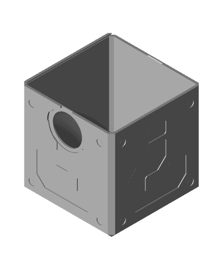 Mario dice tower - box.STL 3d model