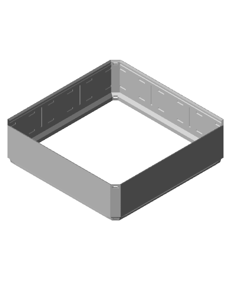 3x3x0.75 - Simple Multigrid Bin Extension - Permanent.stl 3d model