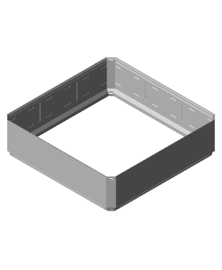 3x3x0.75 - Simple Multigrid Bin Extension - Tight.stl 3d model