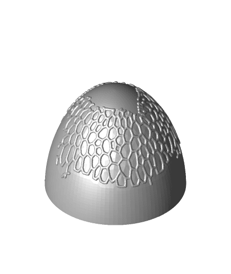 Half Voronoi Patern - Medium Egg/egghalfvoronoia-medium-fixed.stl 3d model