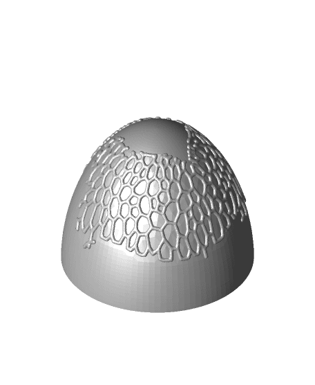 Half Voronoi Patern - Small Egg/egghalfvoronoia-fixed-small-v2.stl 3d model