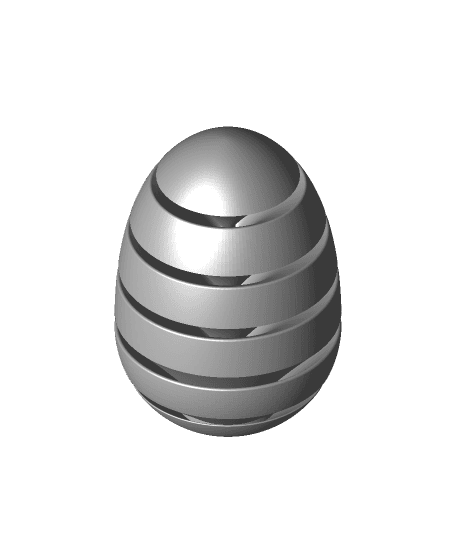 Striped Egg.stl 3d model