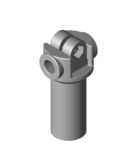 Surface clamps-6mm rods/swivel pin 15mm (model 2)-single 6mm rod.stl 3d model