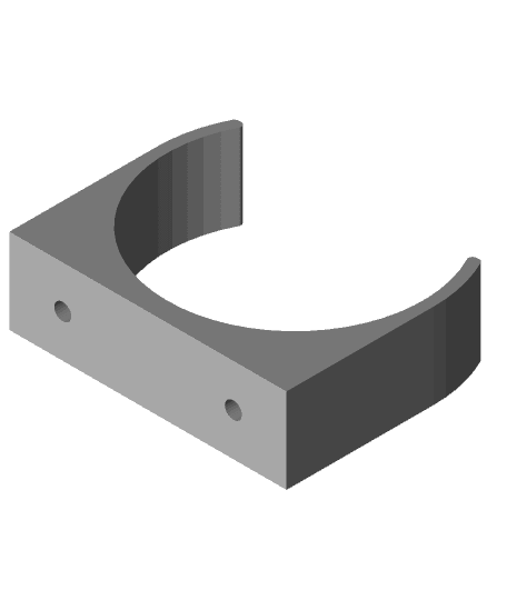 pvc-clip-screw-mount.stl 3d model