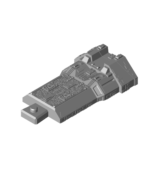 Aurora Class Battleship from Stargate 3d model