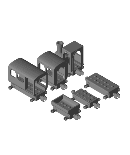 Lego_Train_Set.obj 3d model