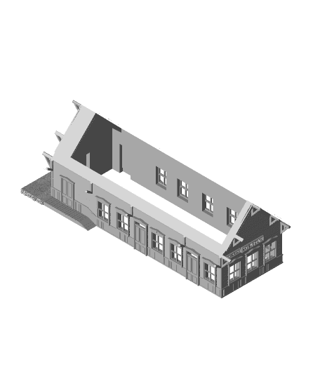 Silverton_Train_Depot_Base.stl 3d model