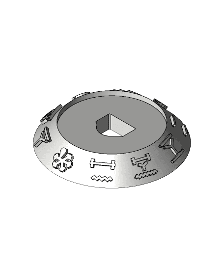 Pokretlo temperatury i funkcji do kuchenki Mastercook. 3d model