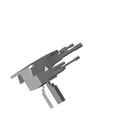 Gun_Left.stl 3d model