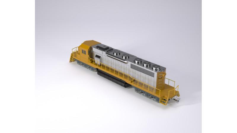 Locomotive & Train & Railway 3d model
