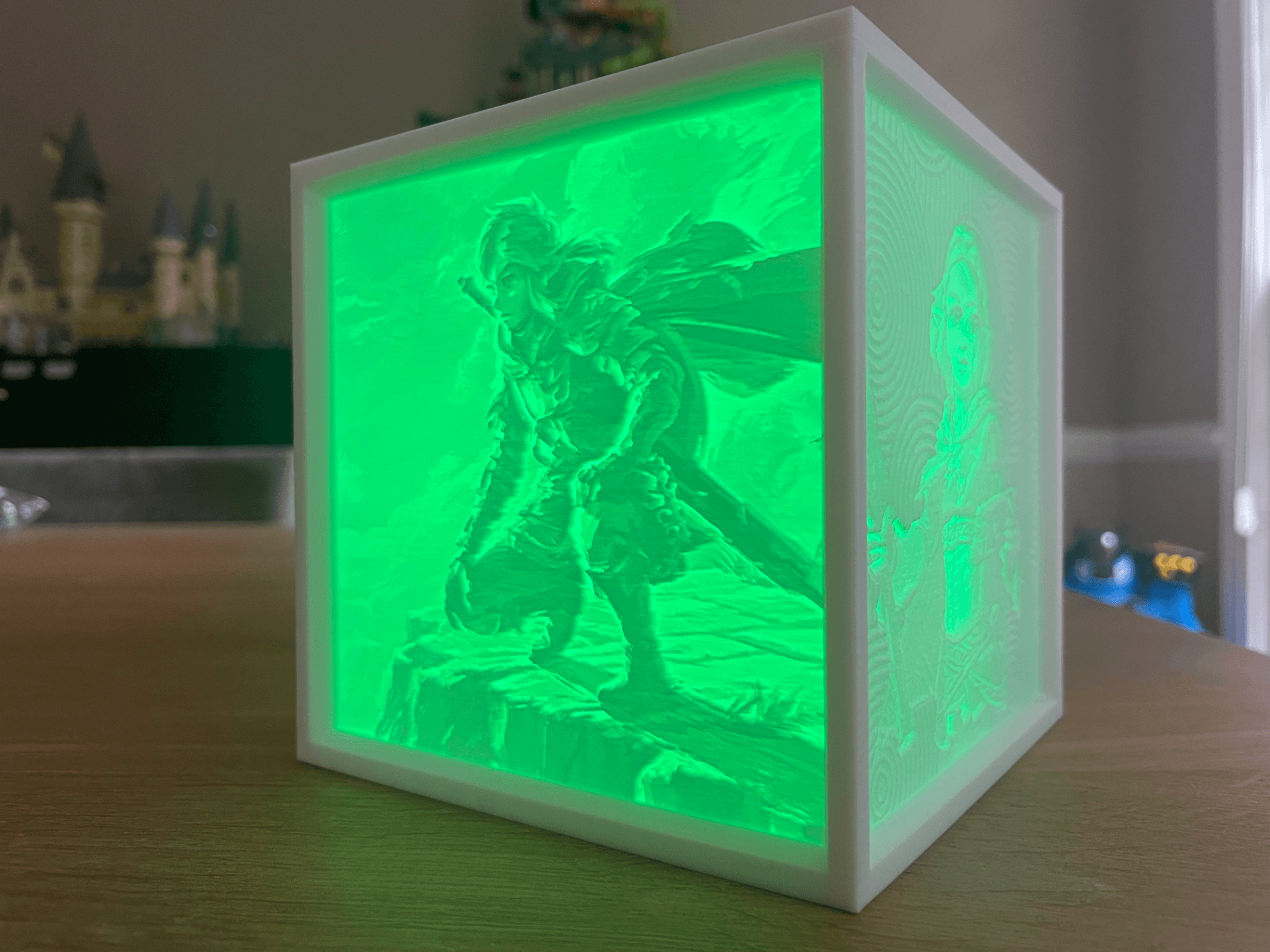 Zelda Tears Of The Kingdom Lithophane Light Box, Hidden shrine map 3d model