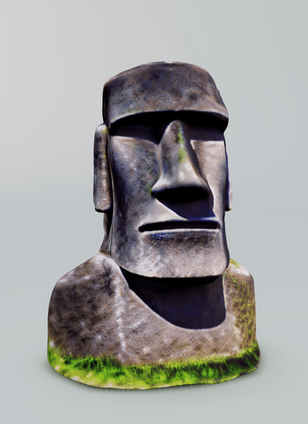 Moai statue from Easter Island 3d model