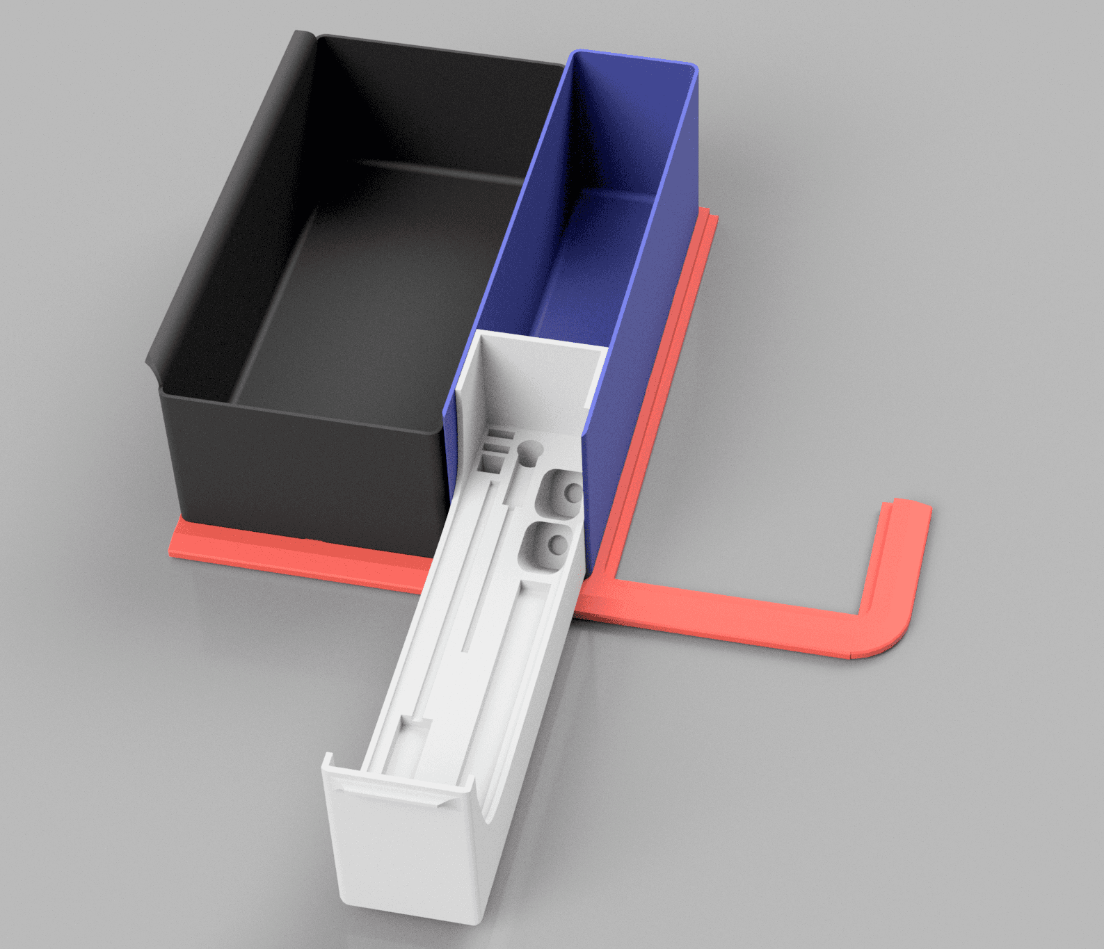 A1Mini Gridfinity Station - Poop Bin & Tool box 3d model