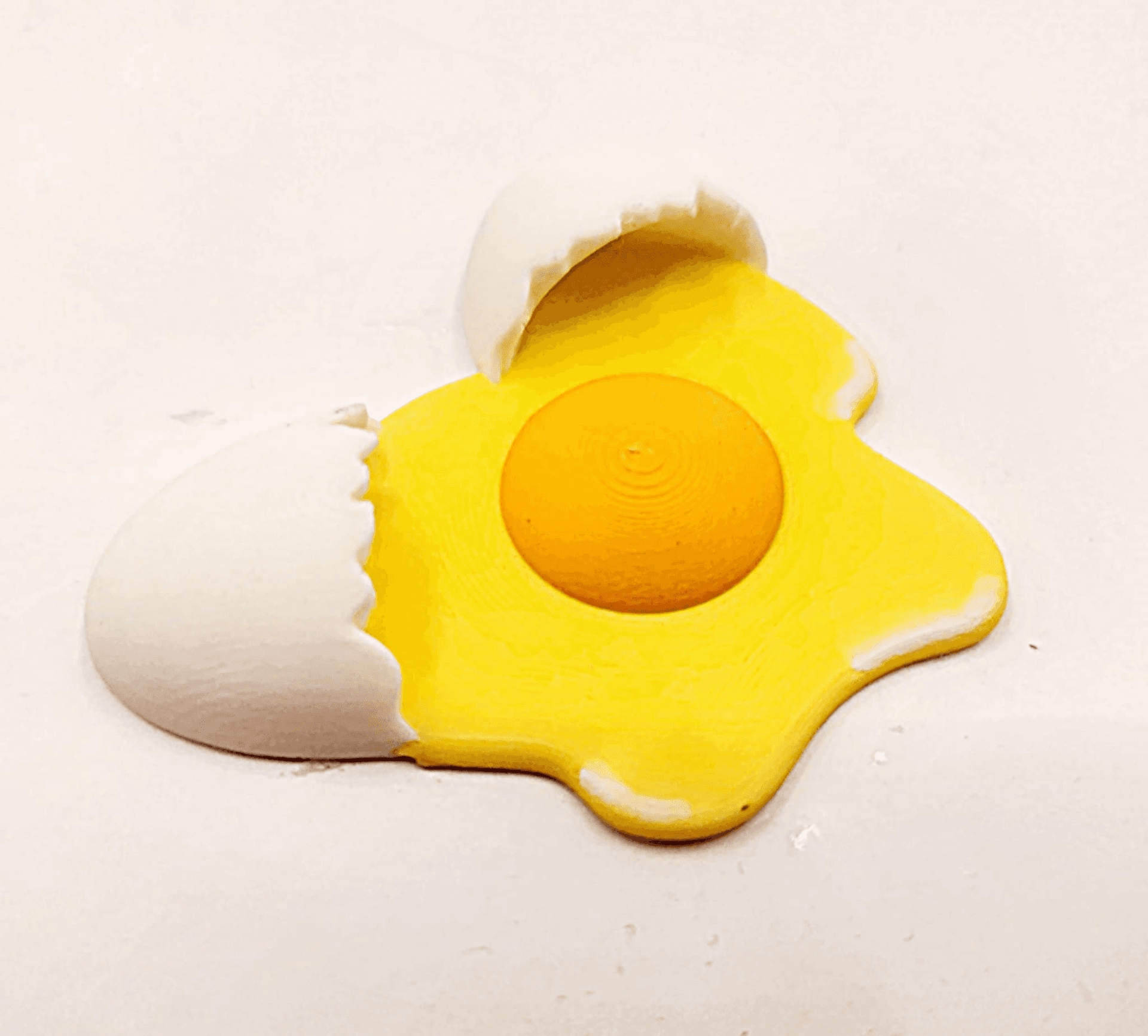 Broken Egg Fridge Magnet 3d model