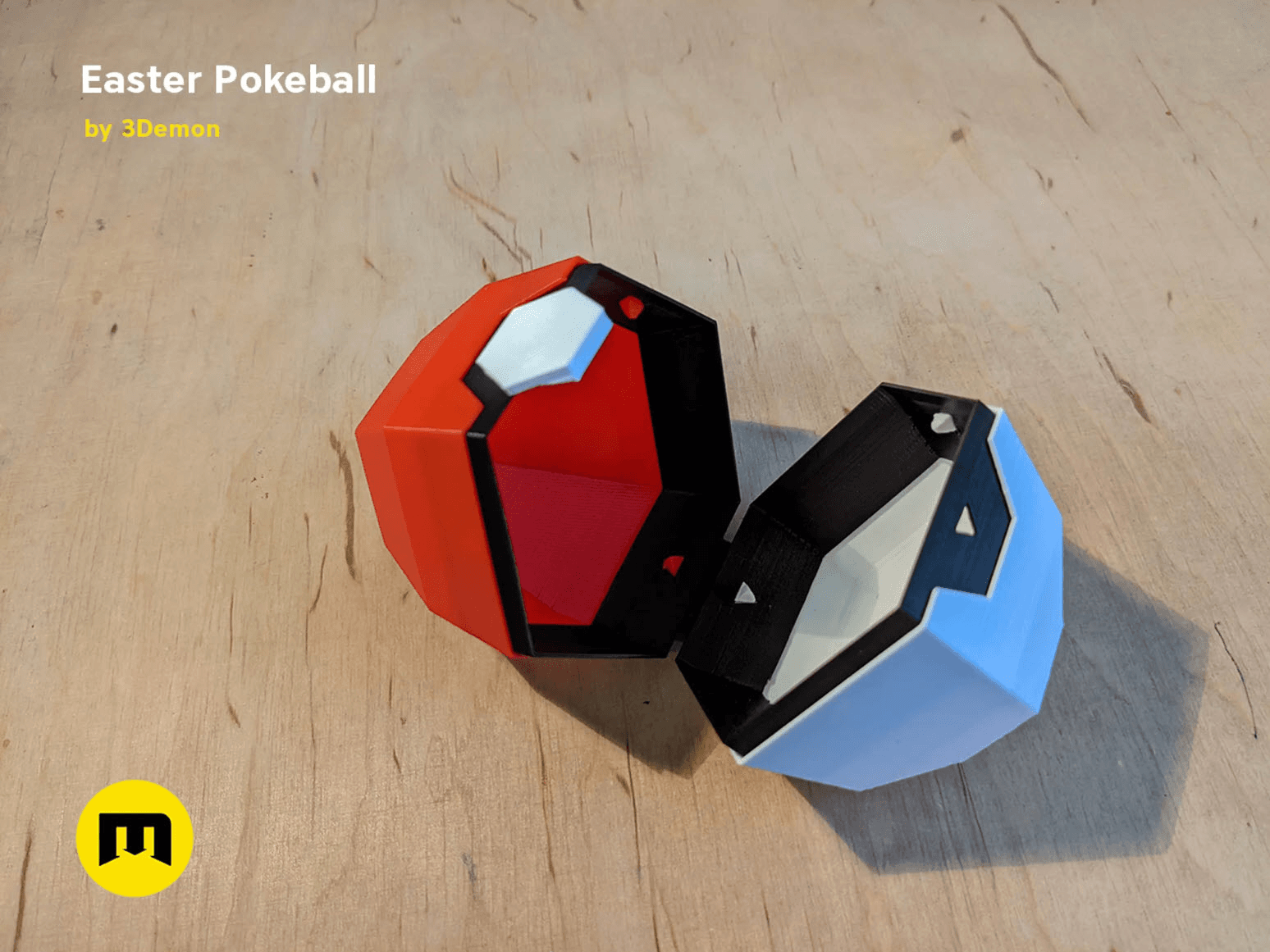 Pokeball Easter Egg Box Decoration 3d model