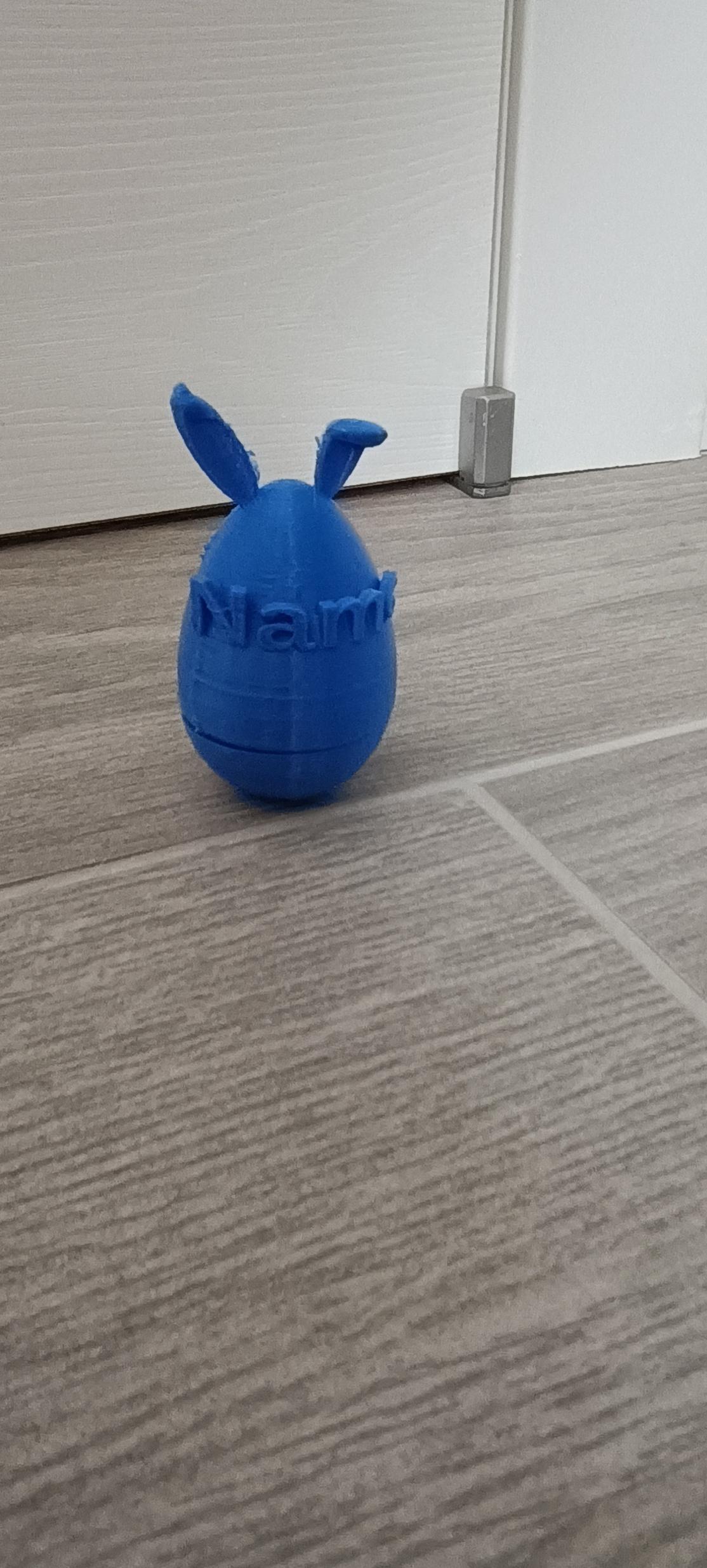 Easter surprise egg place holder with custom name 3d model