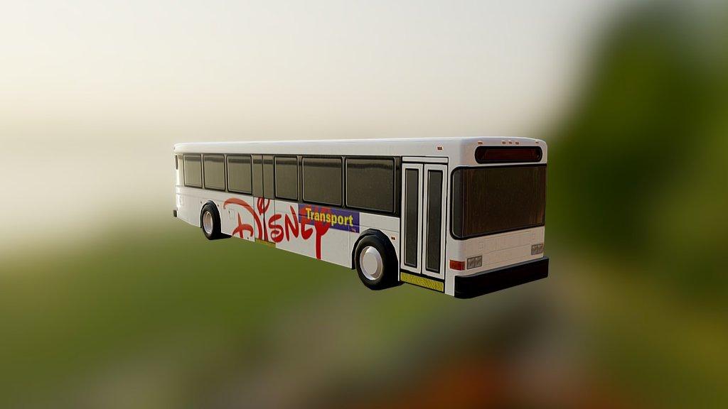 Walt Disney World Bus 3d model
