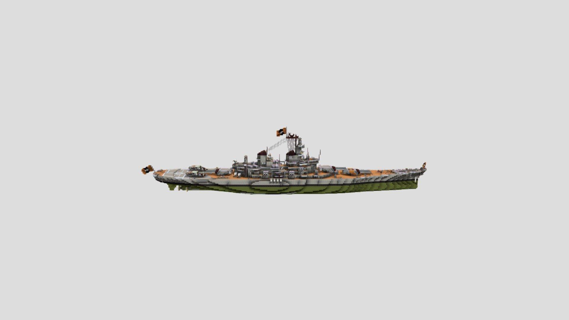 USS Iowa Battleship 1:1 by babulee 3d model