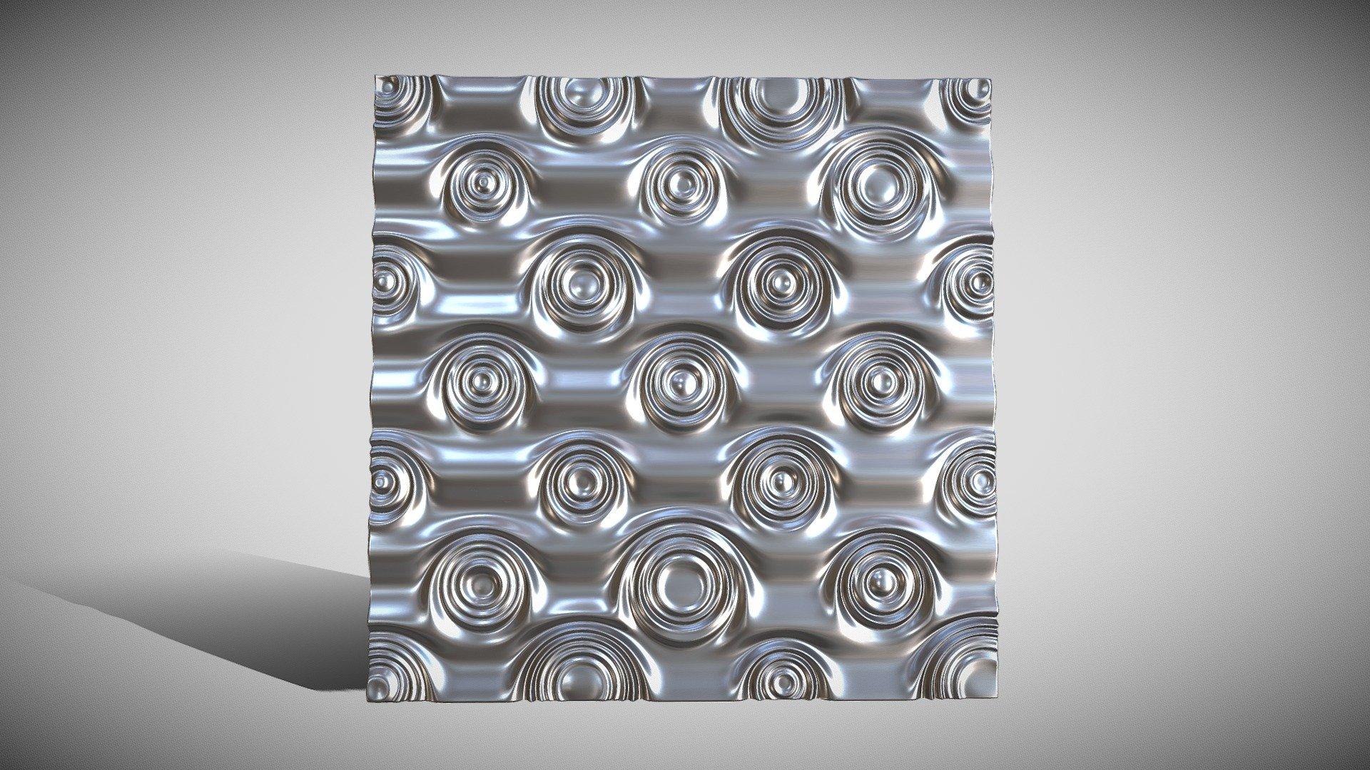 Bas-relief "Rippled Wave Wall" 3d file for CNC by andriussaras 3d model