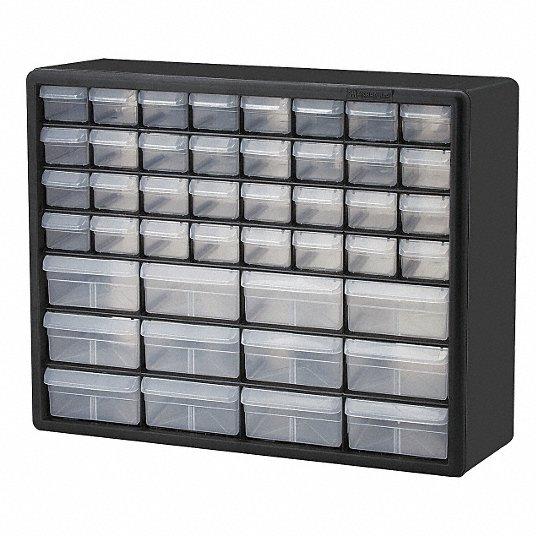 AKRO-MILS Drawer Bin Cabinet: 20 in x 6 1/2 in x 15 3/4 in, 44 Drawers, Stackable, Polystyrene 3d model