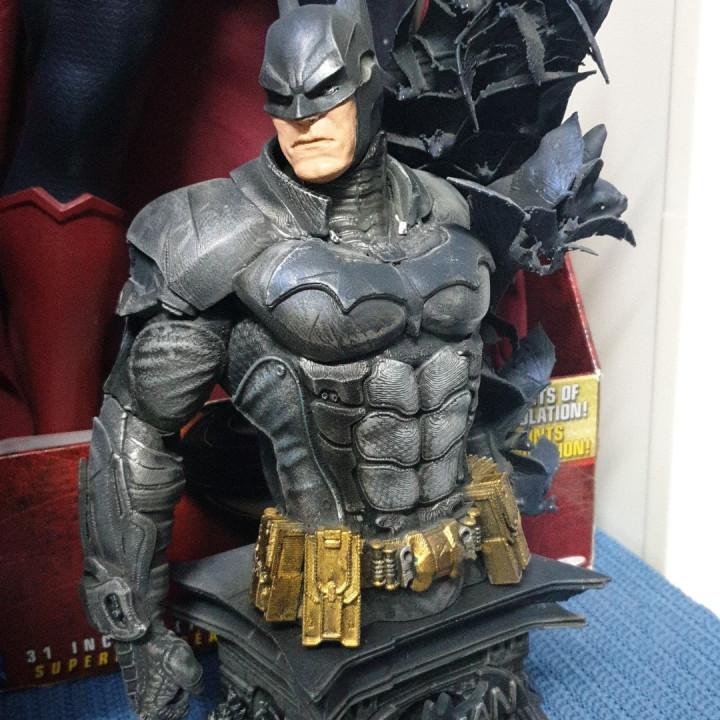 FREEBIE: B3DSERK Term: Batman Arkham Knight Bust 1/4 ready for printing 3d model