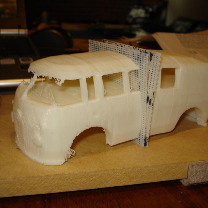 'The Bus' - A VW Bus Pinewood Derby Car 3d model