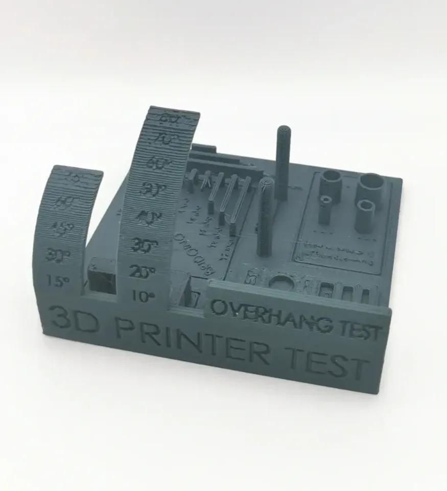 Complete 3D Printer test all in one (stress test, bed level test, retraction test, calibration test, tolerance test, support test) 3d model