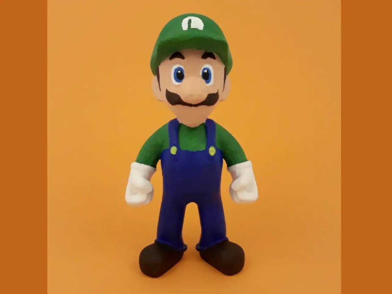 Luigi from super Mario bros 3d model