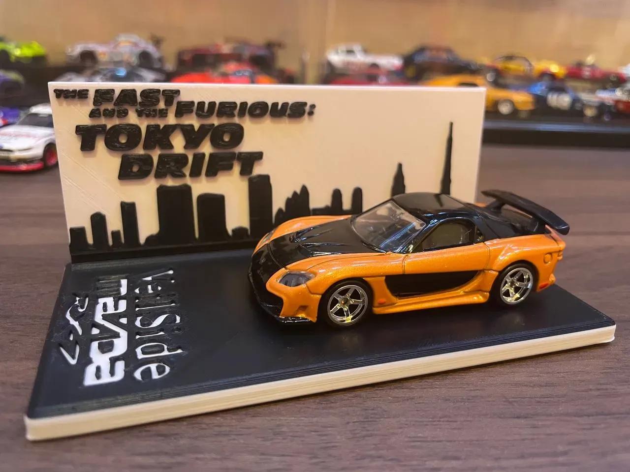 Tomica Veilside Mazda RX7 (Fast and the Furious Tokyo Drift Theme) 3d model
