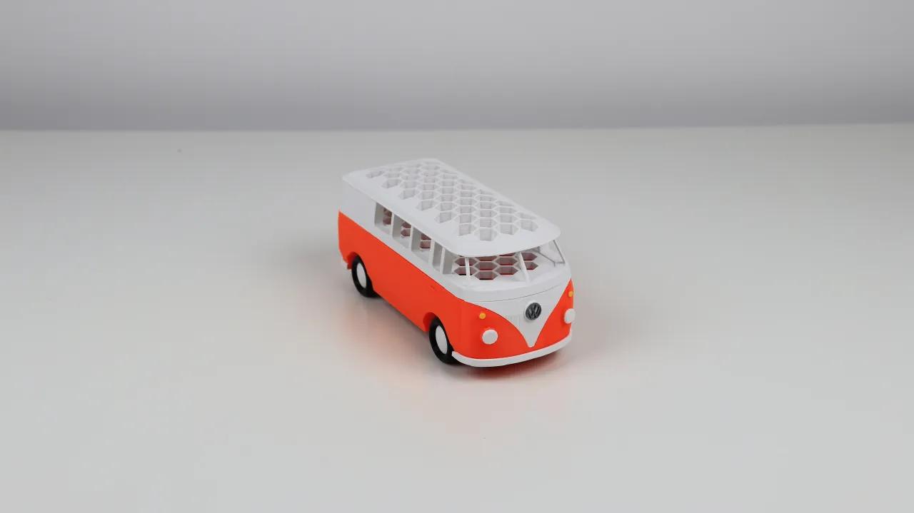 VW Bus Pen Holder with Accessories 3d model