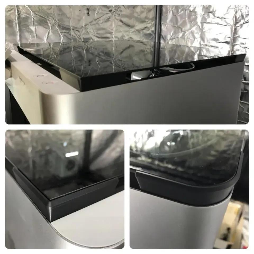 Bambu Lab X1 - top glass lid cover riser holder shim air vent 3d model