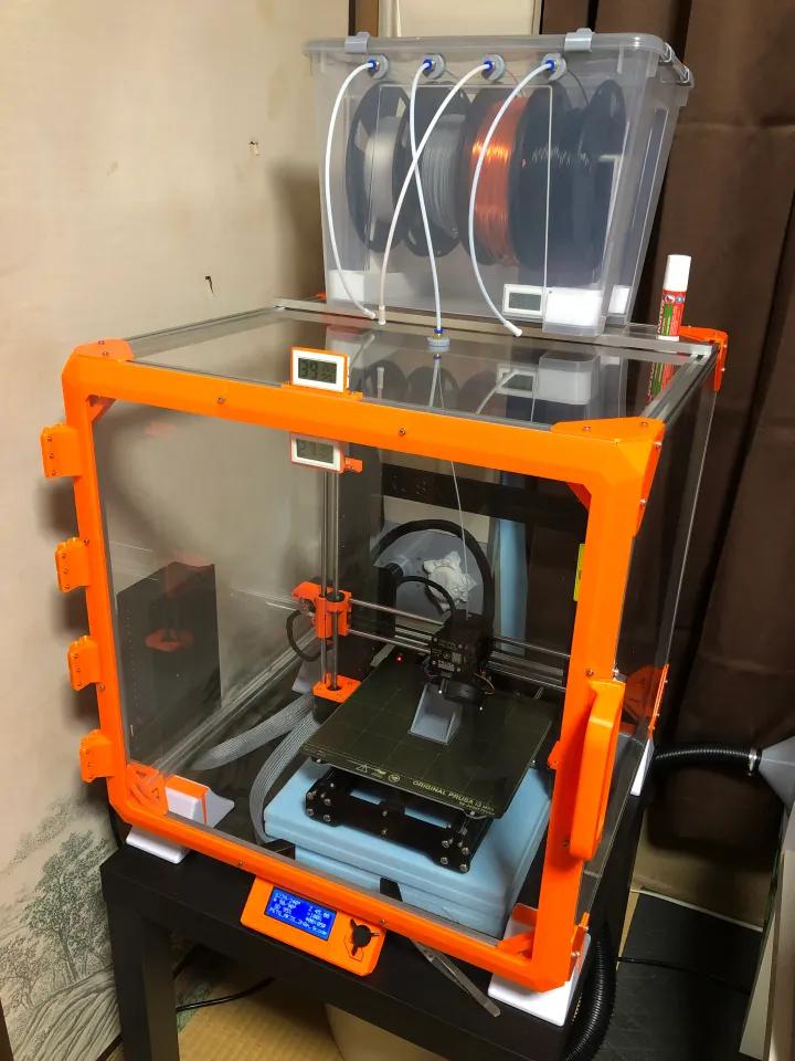 3D Printer Enclosure using 500mm square acrylic panel 3d model