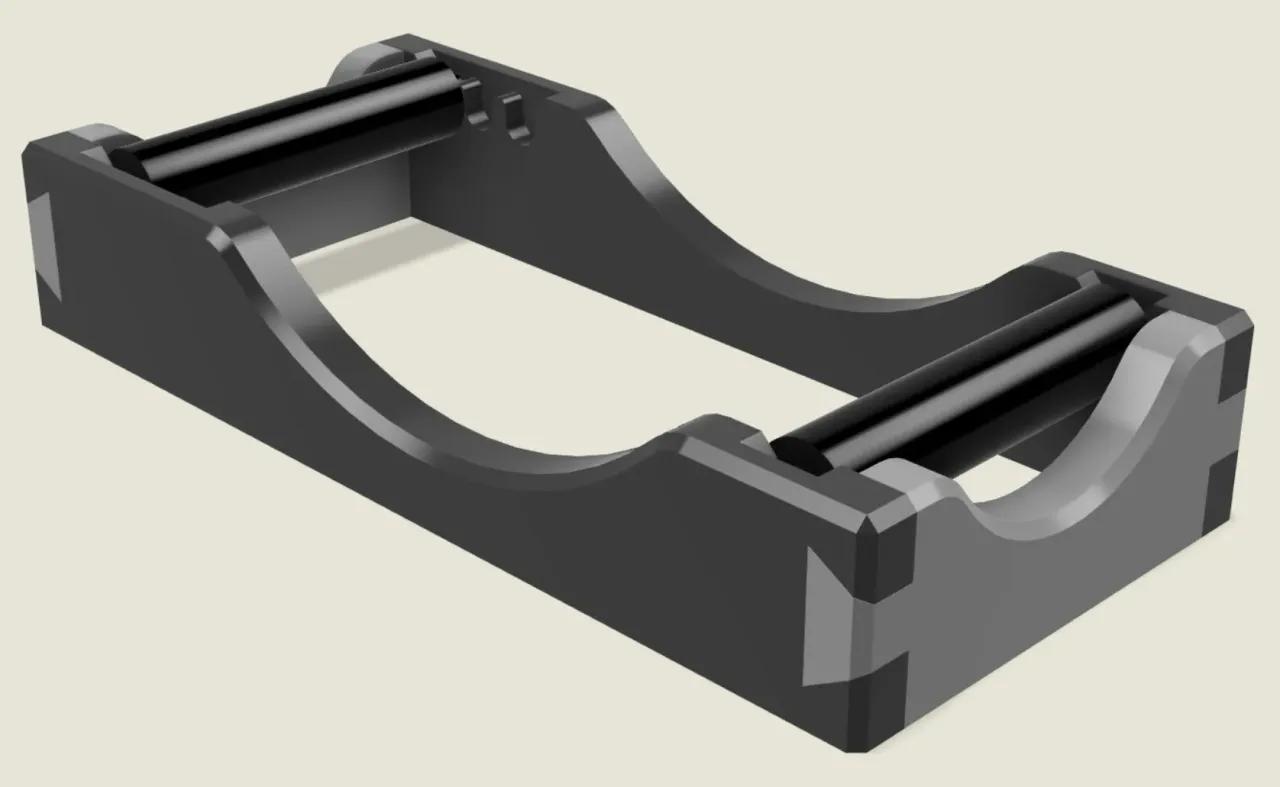 Filament Spool Holder - Adjustable Roller Style - Easy Print - For Bambu Lab AMS Rollers ONLY 3d model