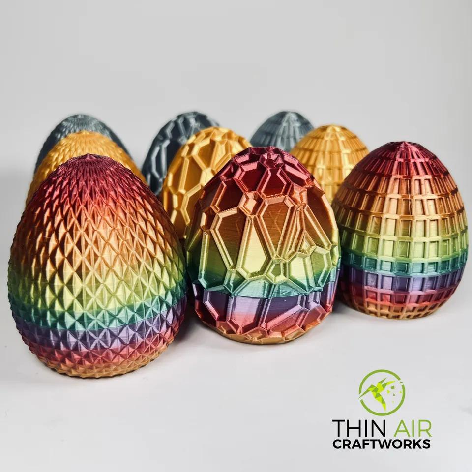 Fancy Easter Egg Series (3 designs) 3d model