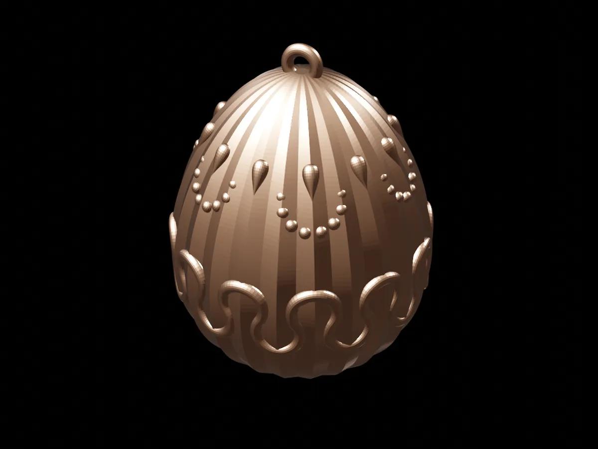 Easter Egg Ornament 3d model