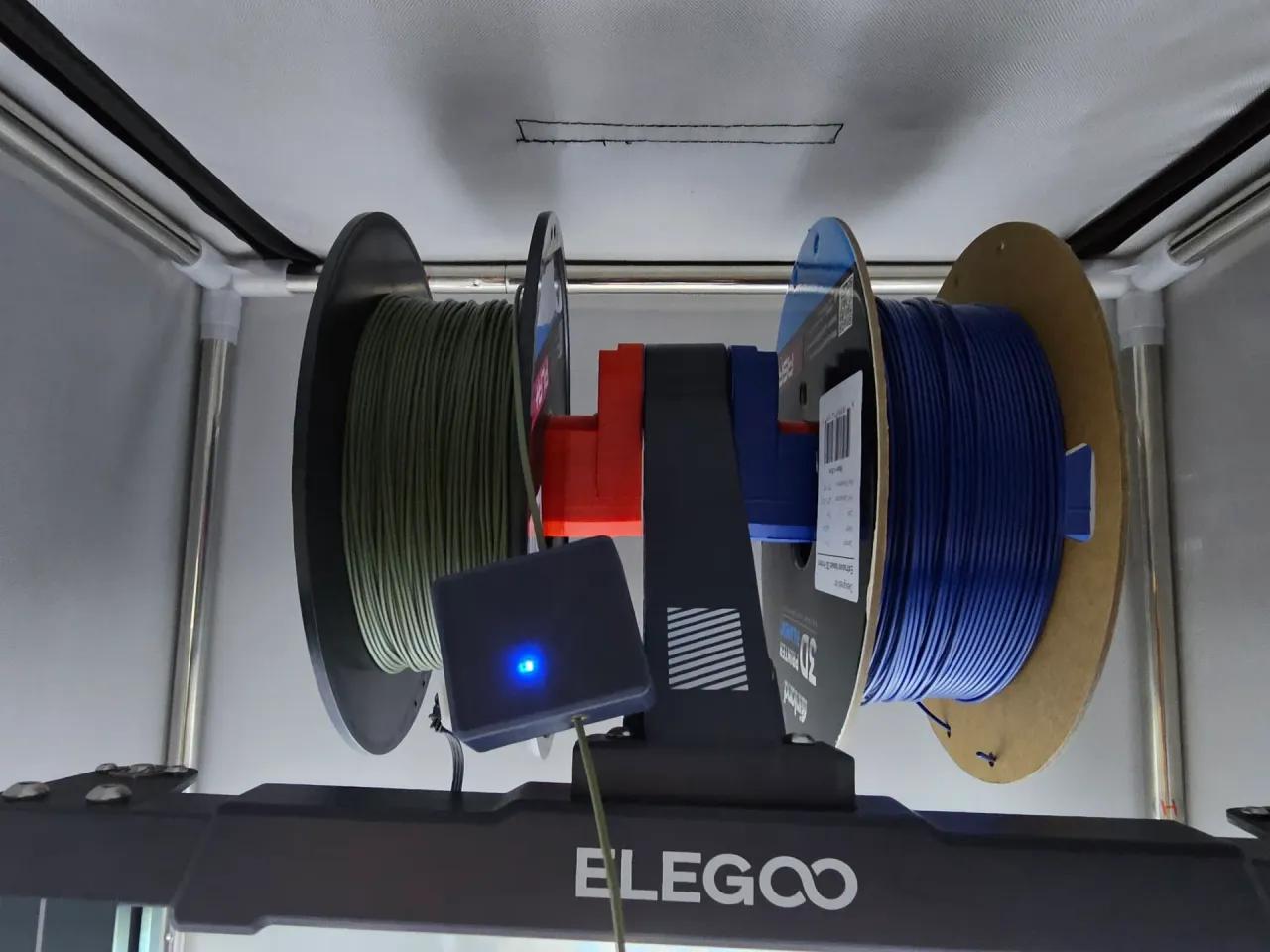 Elegoo Neptune 3/4 Pro/Plus/Max Ball Bearing Spool Holder (M6 bolt remix) 3d model