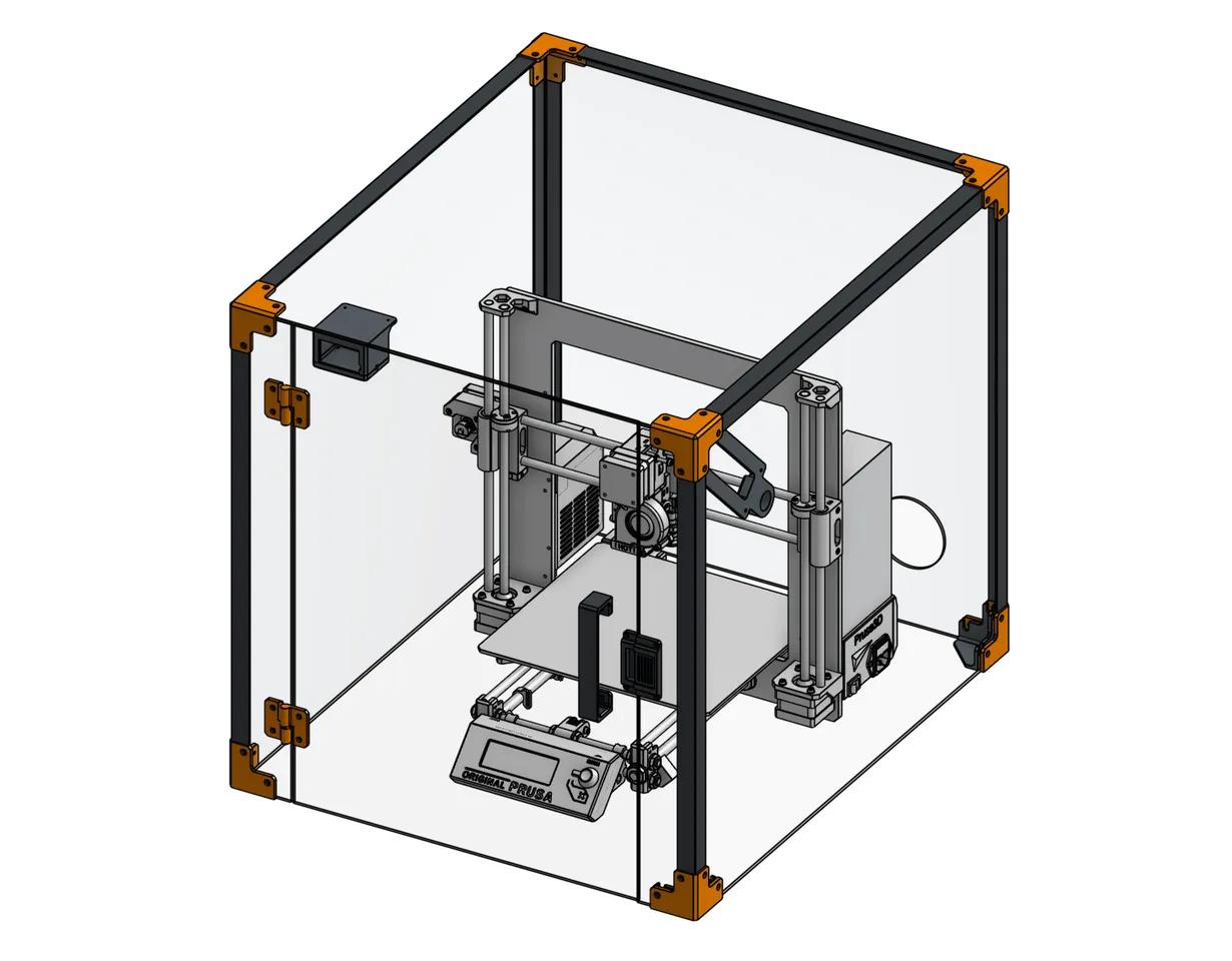Modular 3D Printer Enclosure 3d model