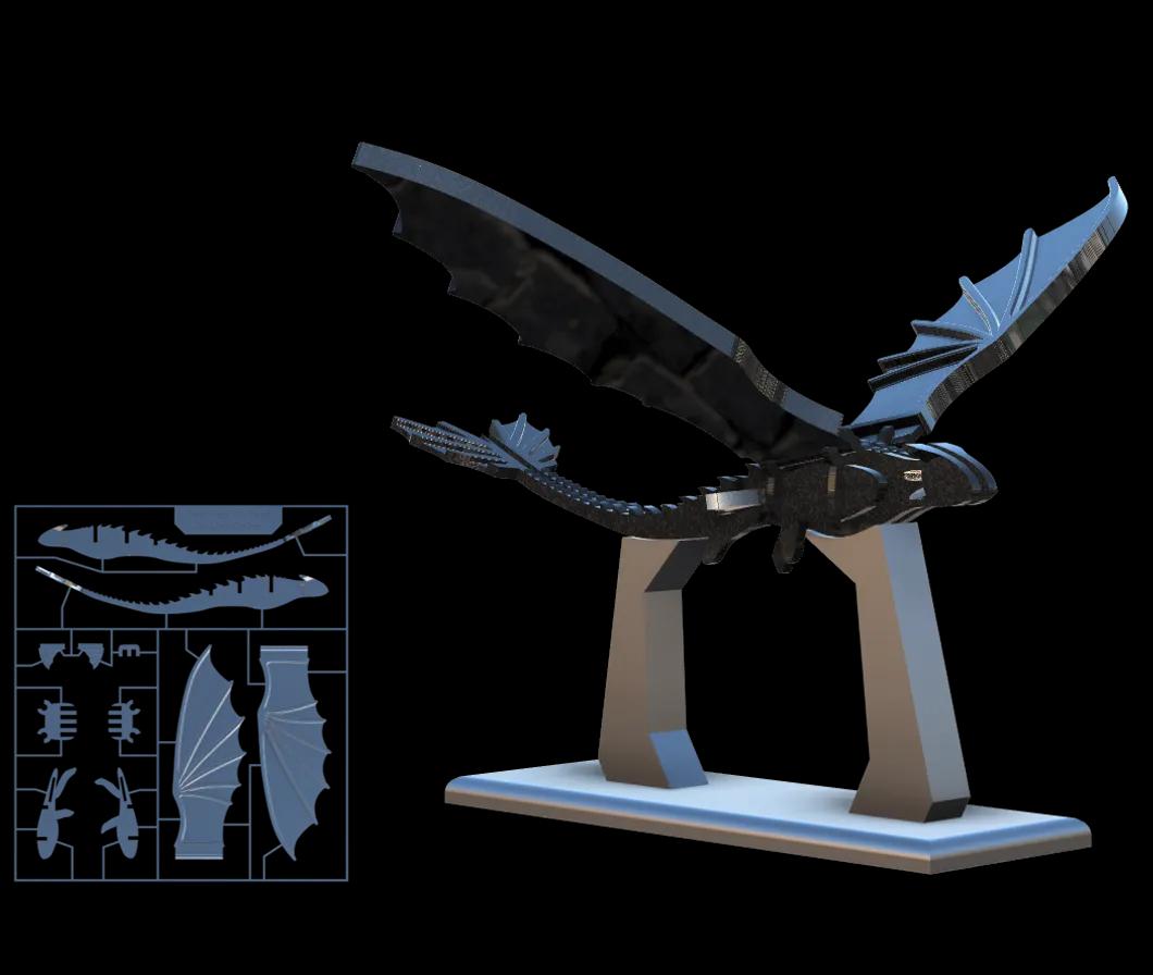 Toothless Dragon Kit Card - How to Train Your Dragon 3d model