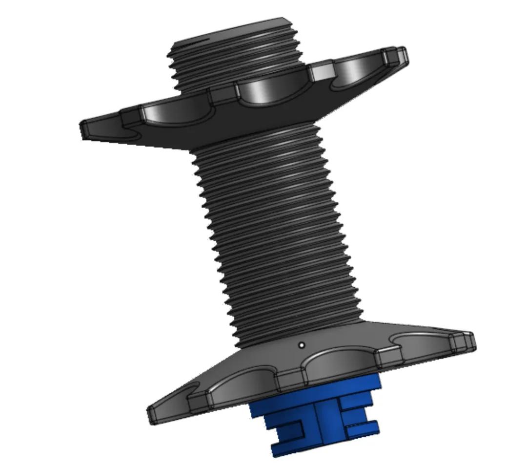 Creality k1 spool holder with bearings 3d model