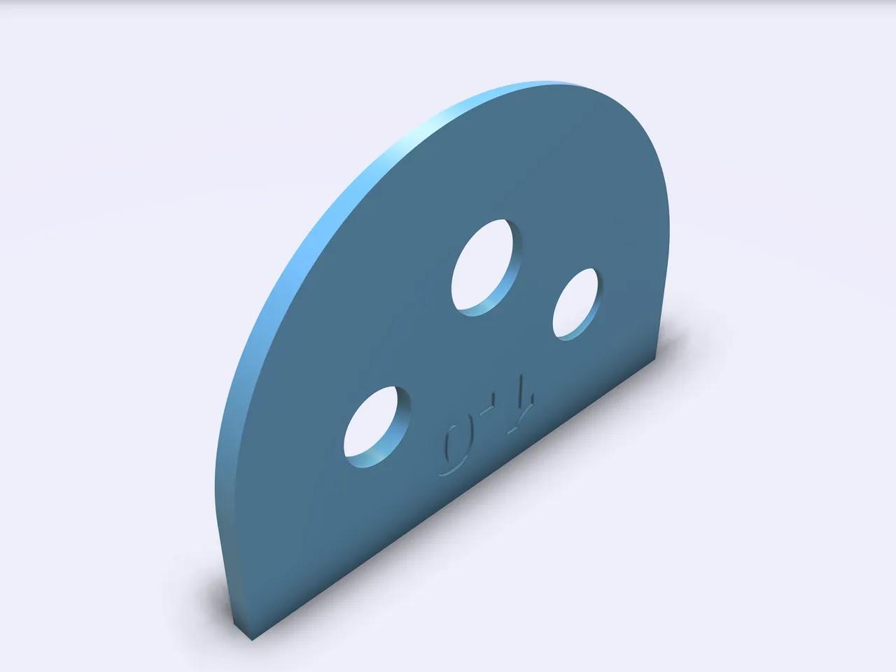 Sloped bed shims for Creality K1, K1C and K1 Max 3d model