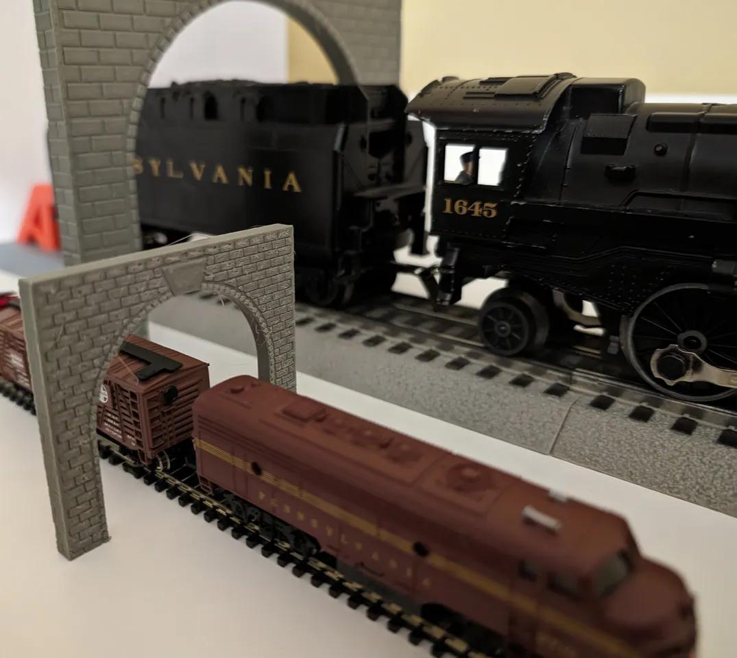 Model Train Tunnel Portal - N, TT, HO, & O Scale 3d model