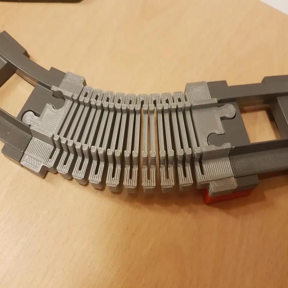 LEGO Duplo Train track: straight elastic (full size) 3d model