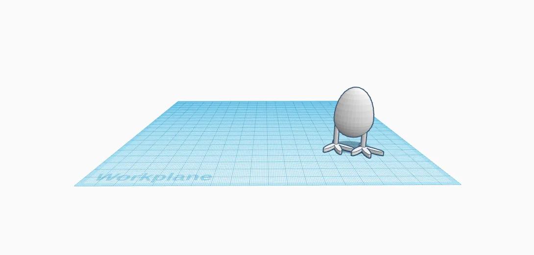 old cartoon egg 3d model