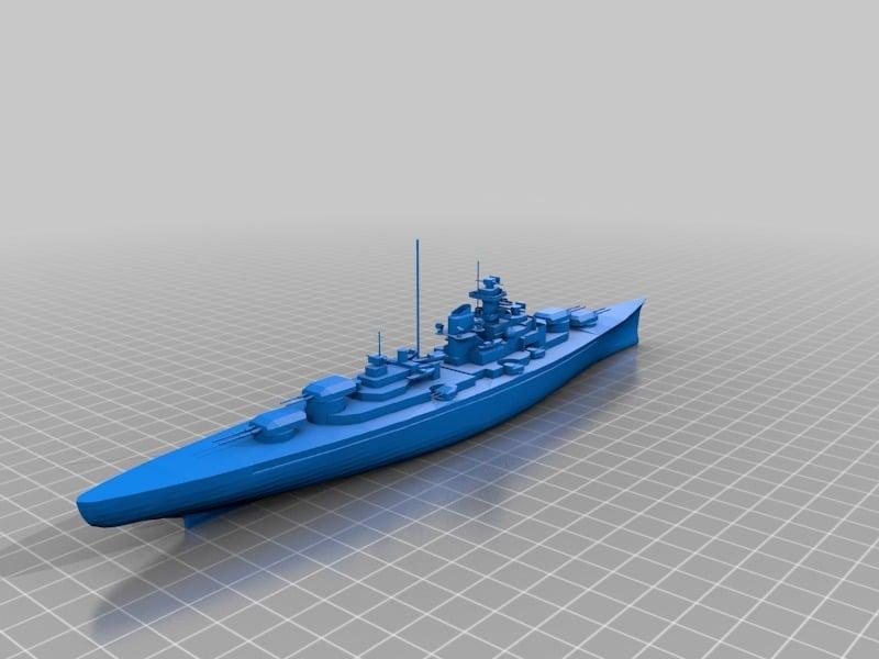 The Battleship Bismarck 1:1000 3d model