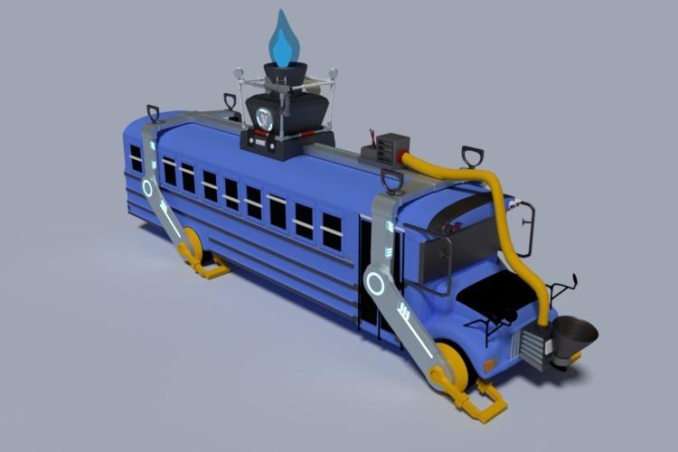 Battle Bus (Fortnite) 3d model